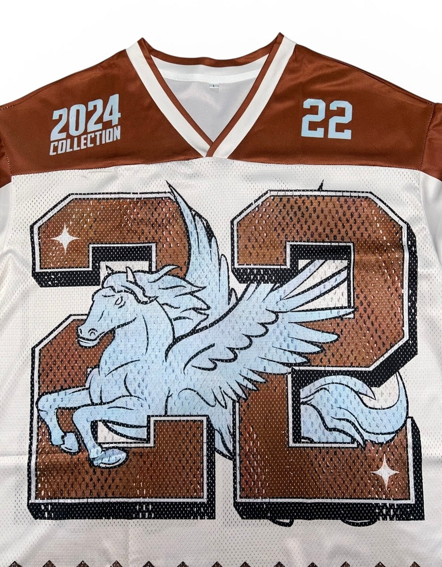 2024 Pegasus Graphic Mesh Football Jersey – No. 22
