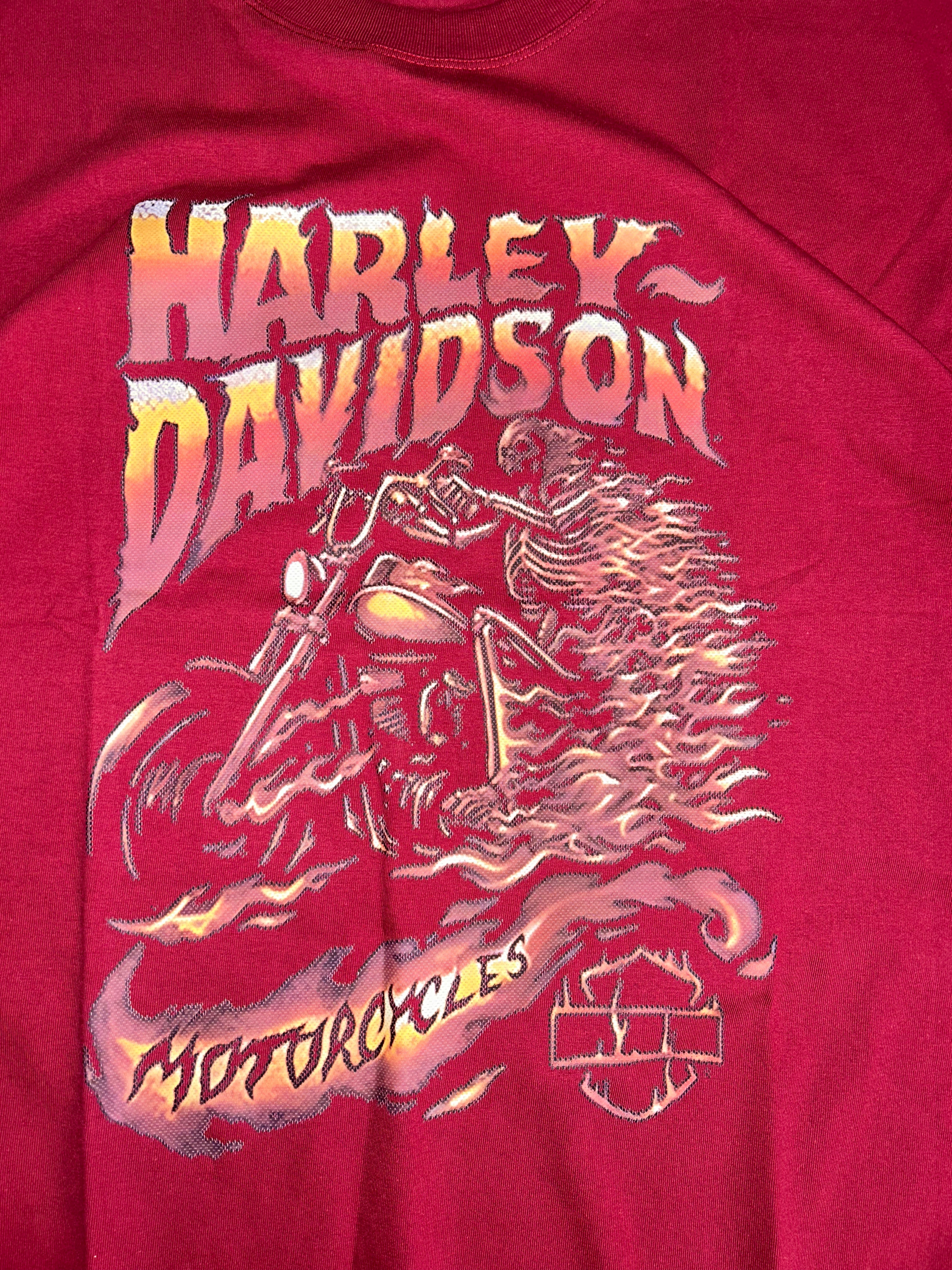 Harley Davidson Motorcycles Graphic Tee (Red)