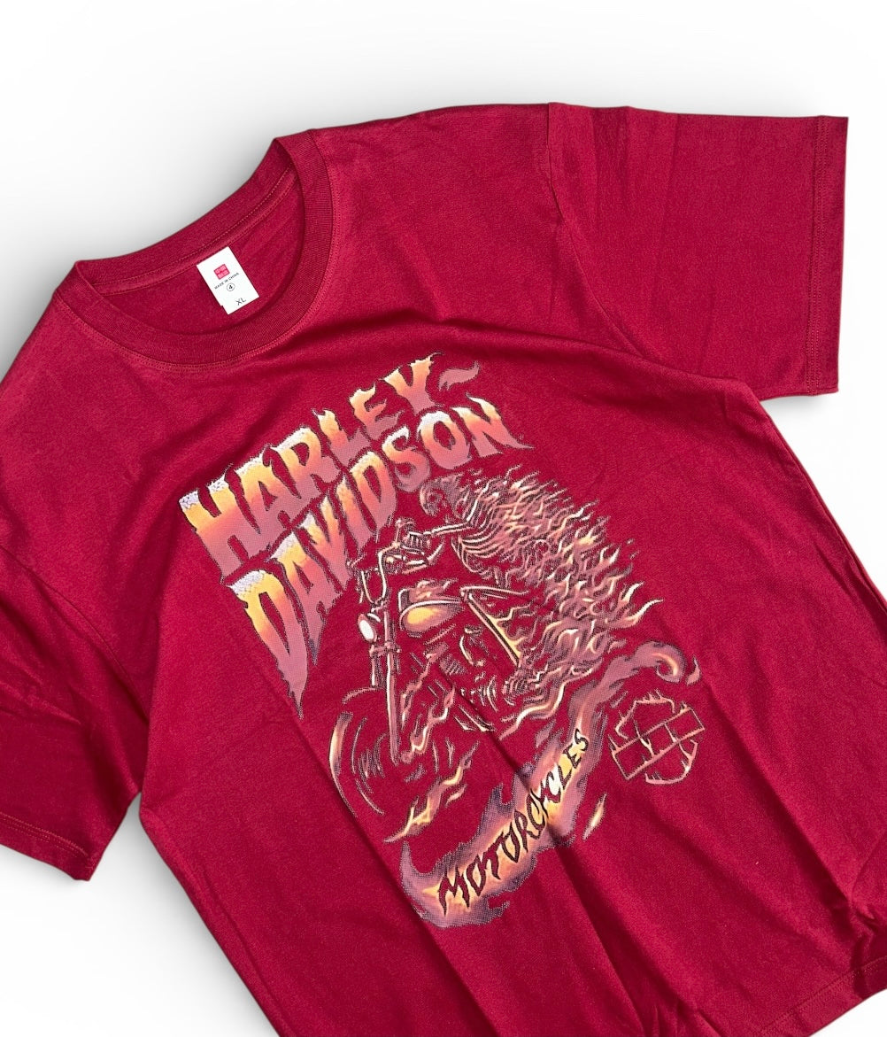 Harley Davidson Motorcycles Graphic Tee (Red)